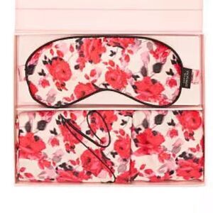 Victorias Secret Satin Pillow Case & mask New